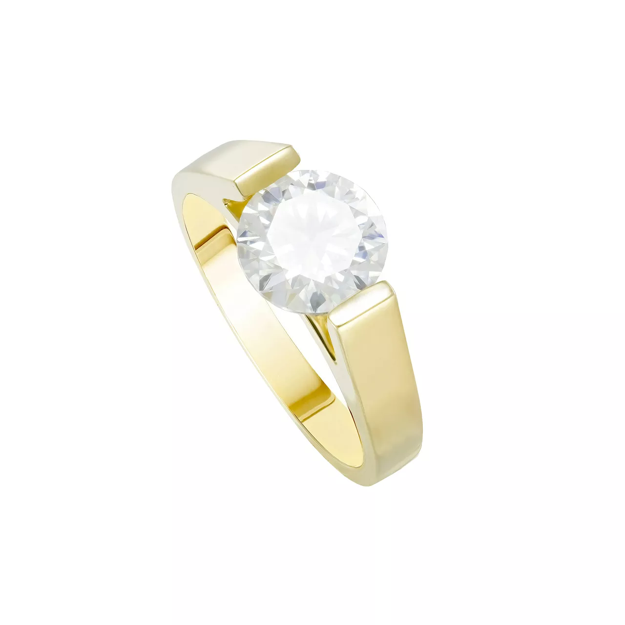 Золотое кольцо с диаллантом 2.0ct
