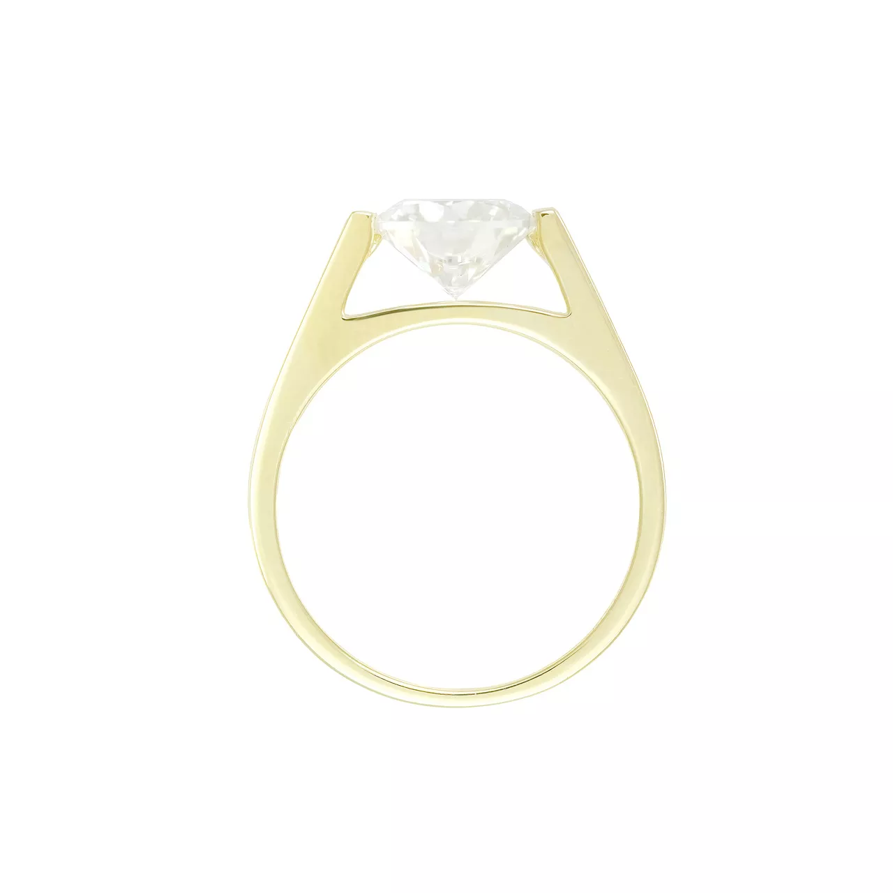 Золотое кольцо с диаллантом 2.0ct