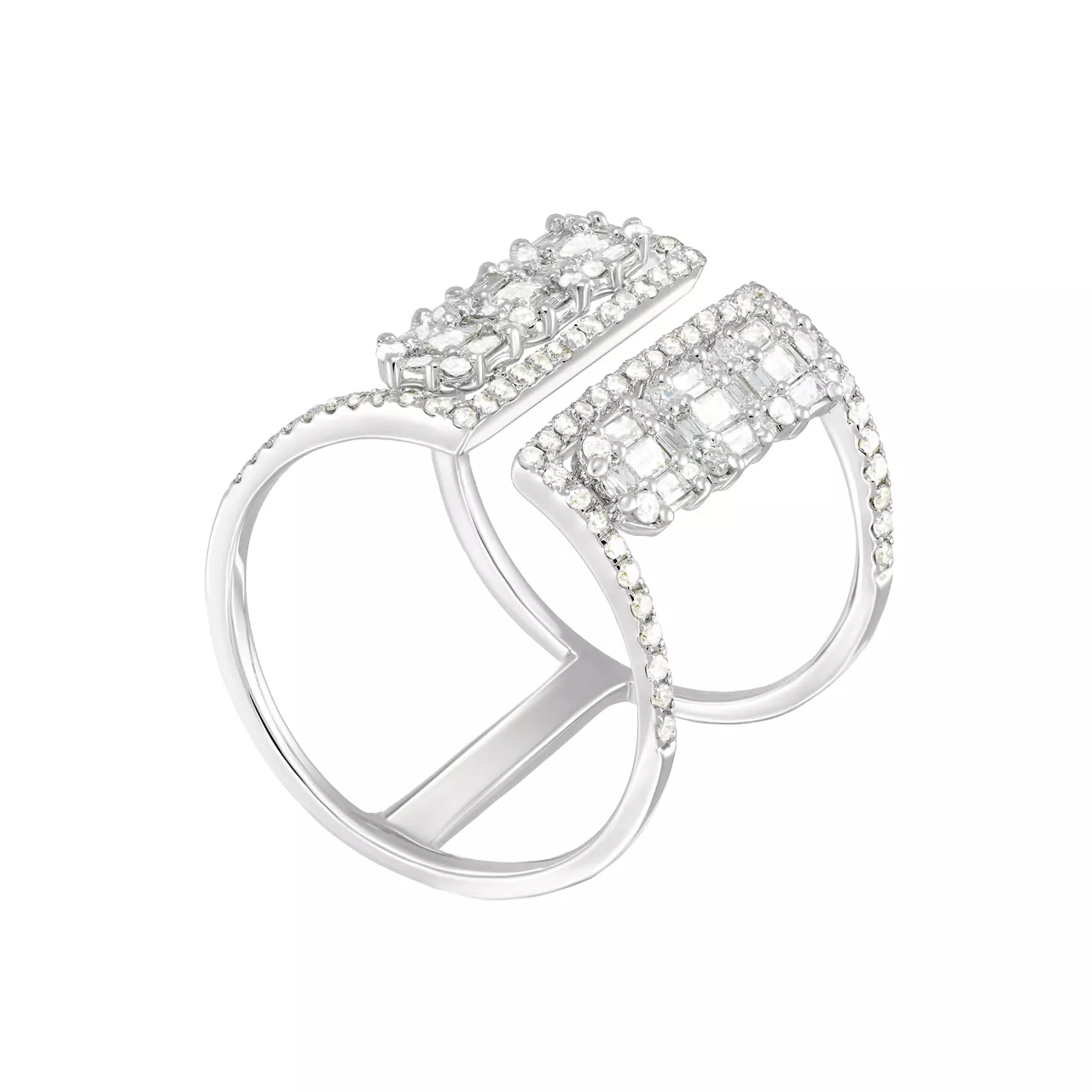 Золотое кольцо с бриллиантами 1.09ct