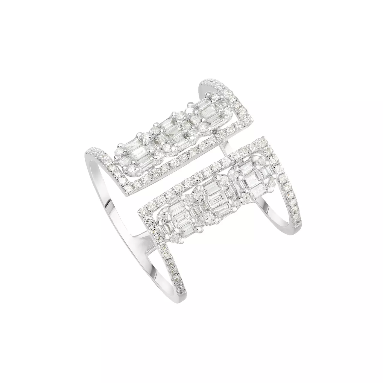 Золотое кольцо с бриллиантами 1.09ct