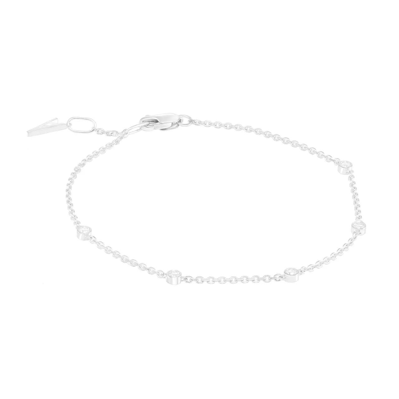 Золотой браслет с диаллантами 0.15ct