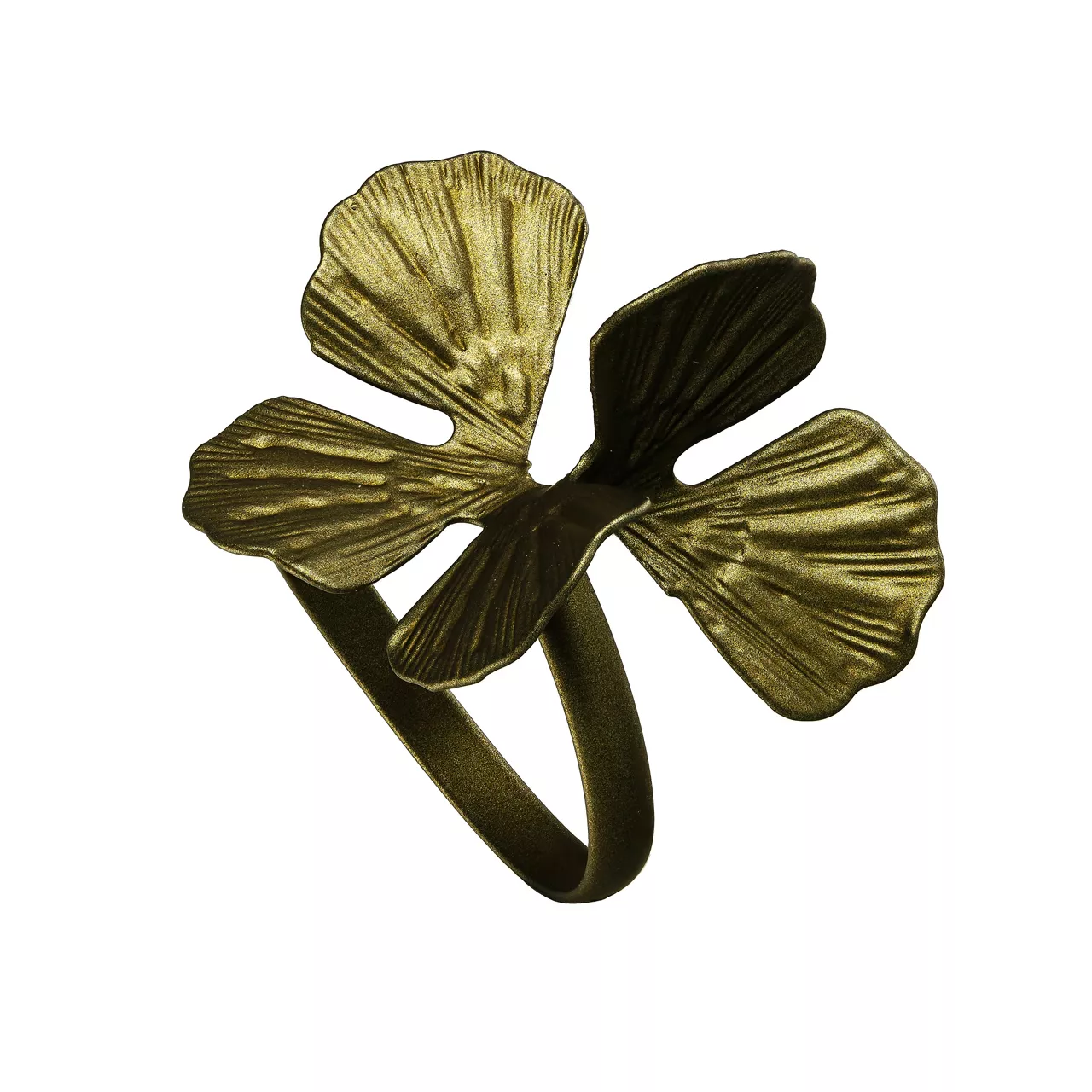 Кольцо one size "Pearl Army - Ginkgo leaf"