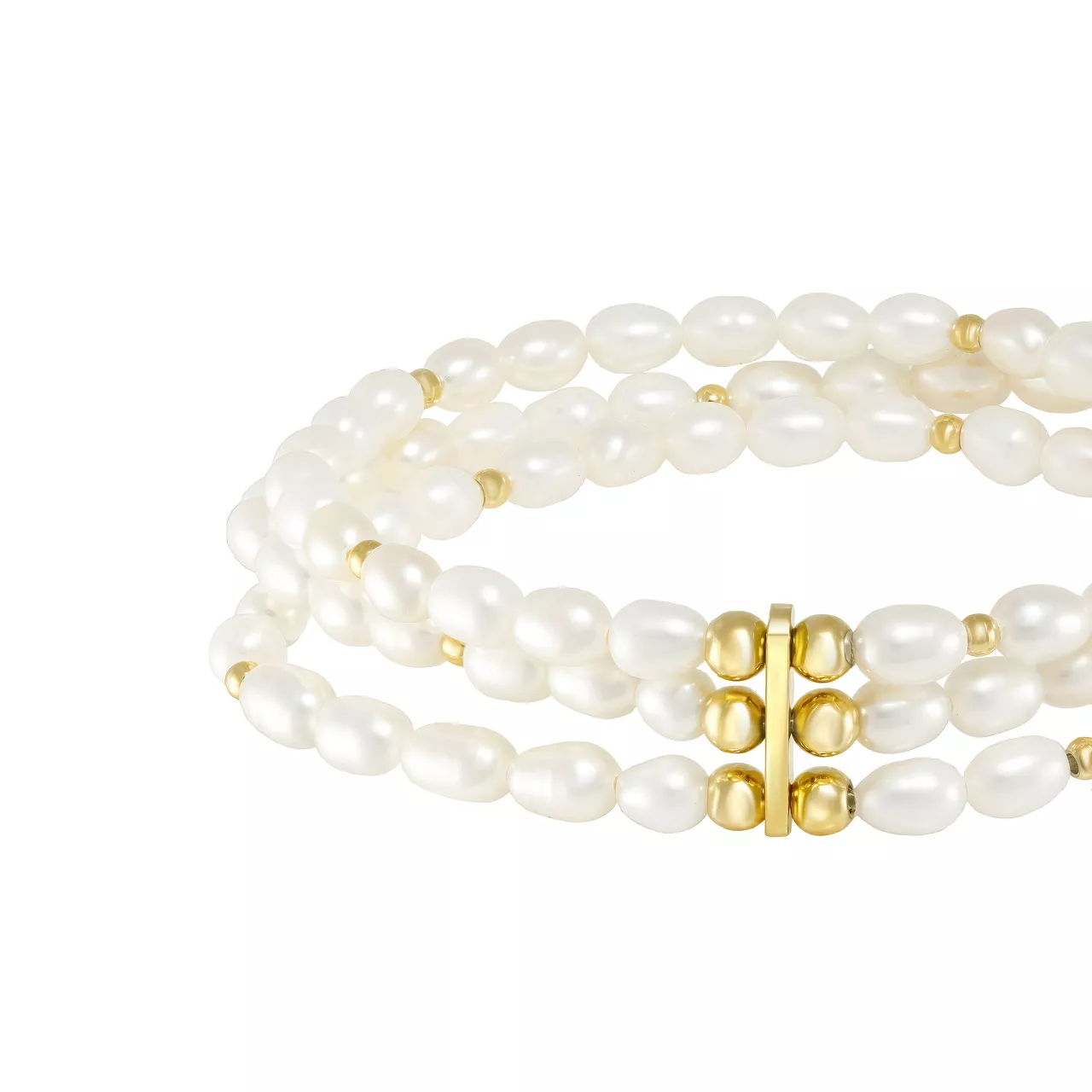 Браслет "Triple Pearl" с натуральным жемчугом