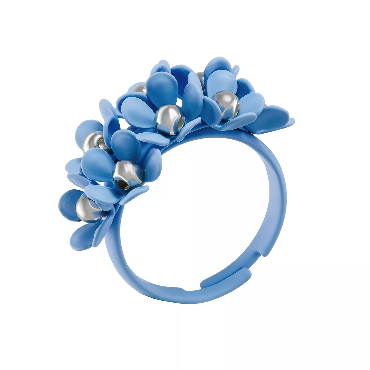 Кольцо "Milk Blue - Flower wreath"
