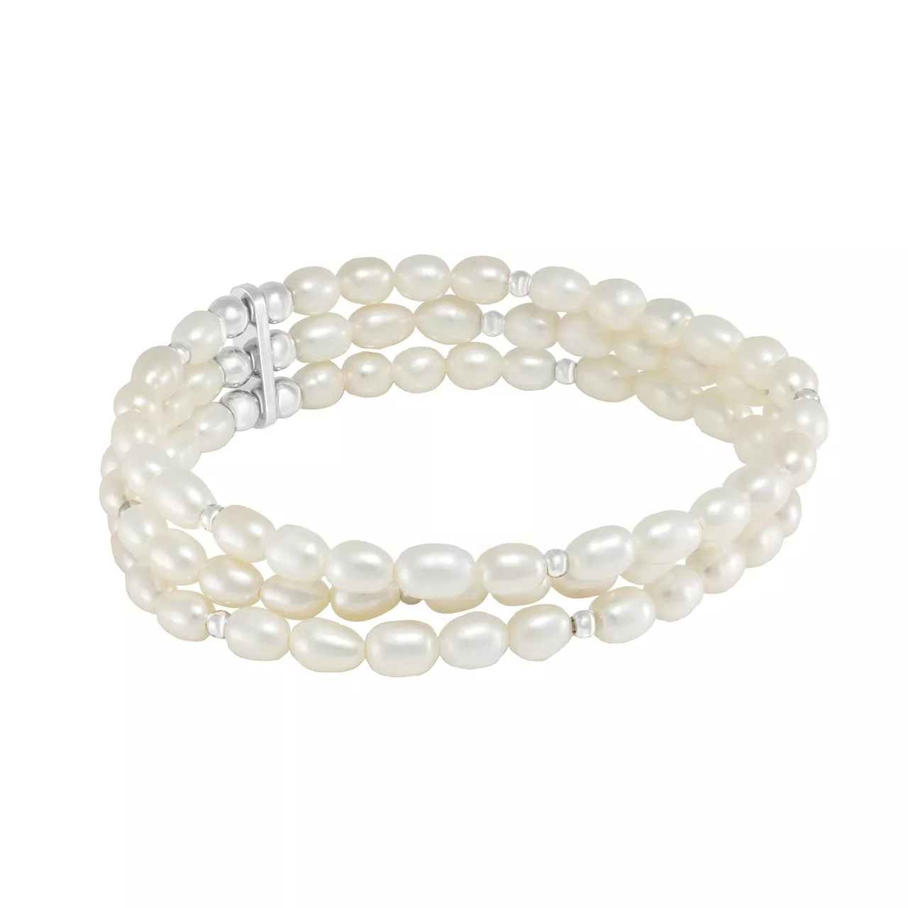 Браслет "Triple Pearl" с натуральным жемчугом
