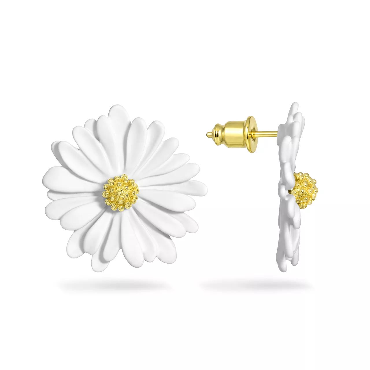 Серьги пусеты "Chamomile"