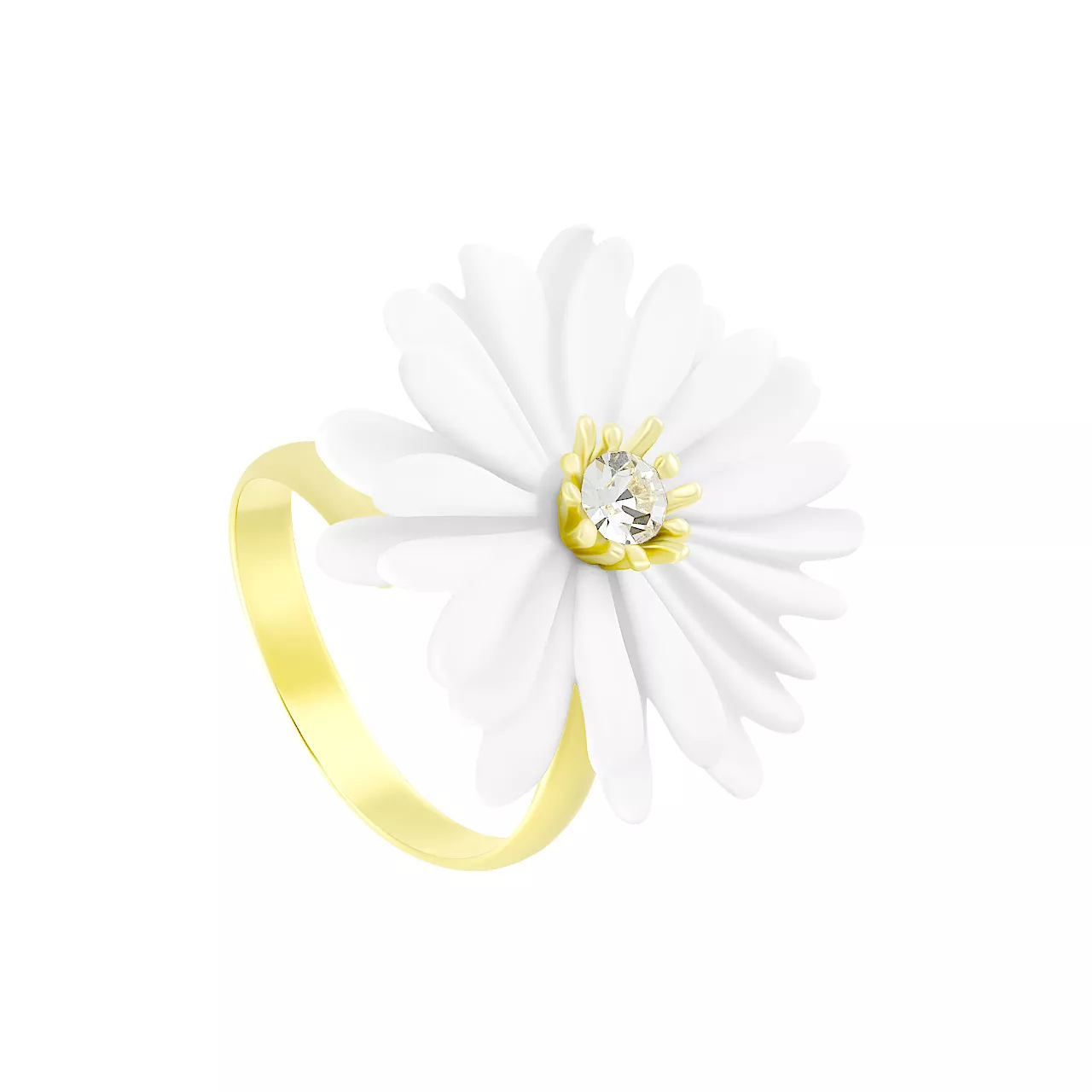 Кольцо "Chamomile" с фианитом