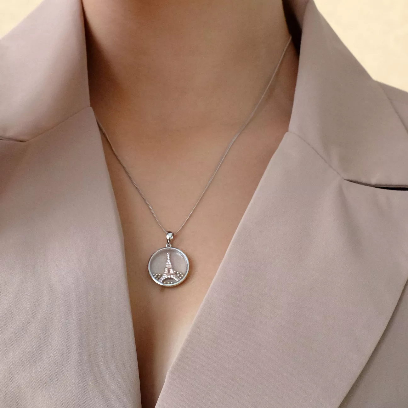 Серебряная подвеска с подвижными вставками