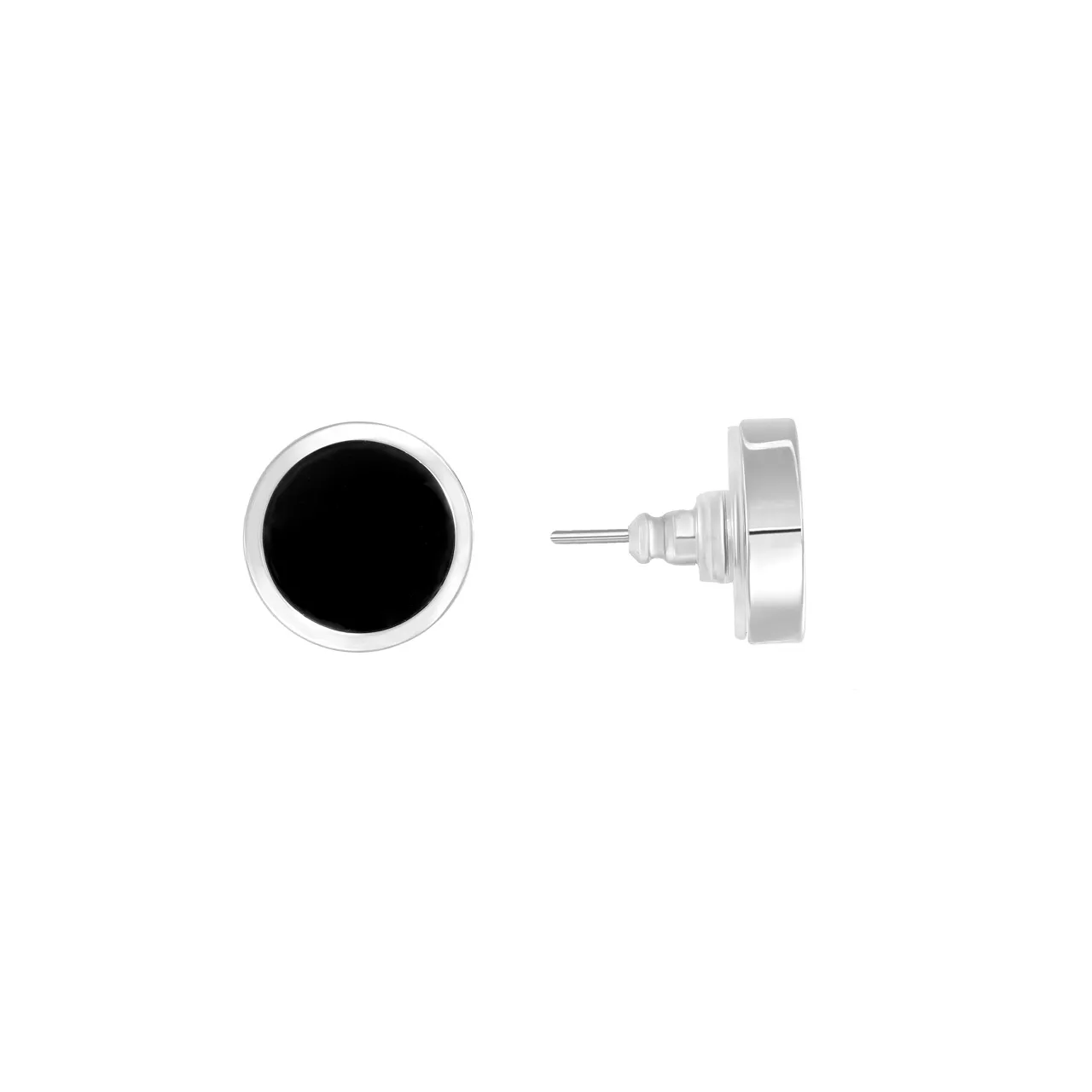 Серьги-пусеты "Acryl Coin" d1.2