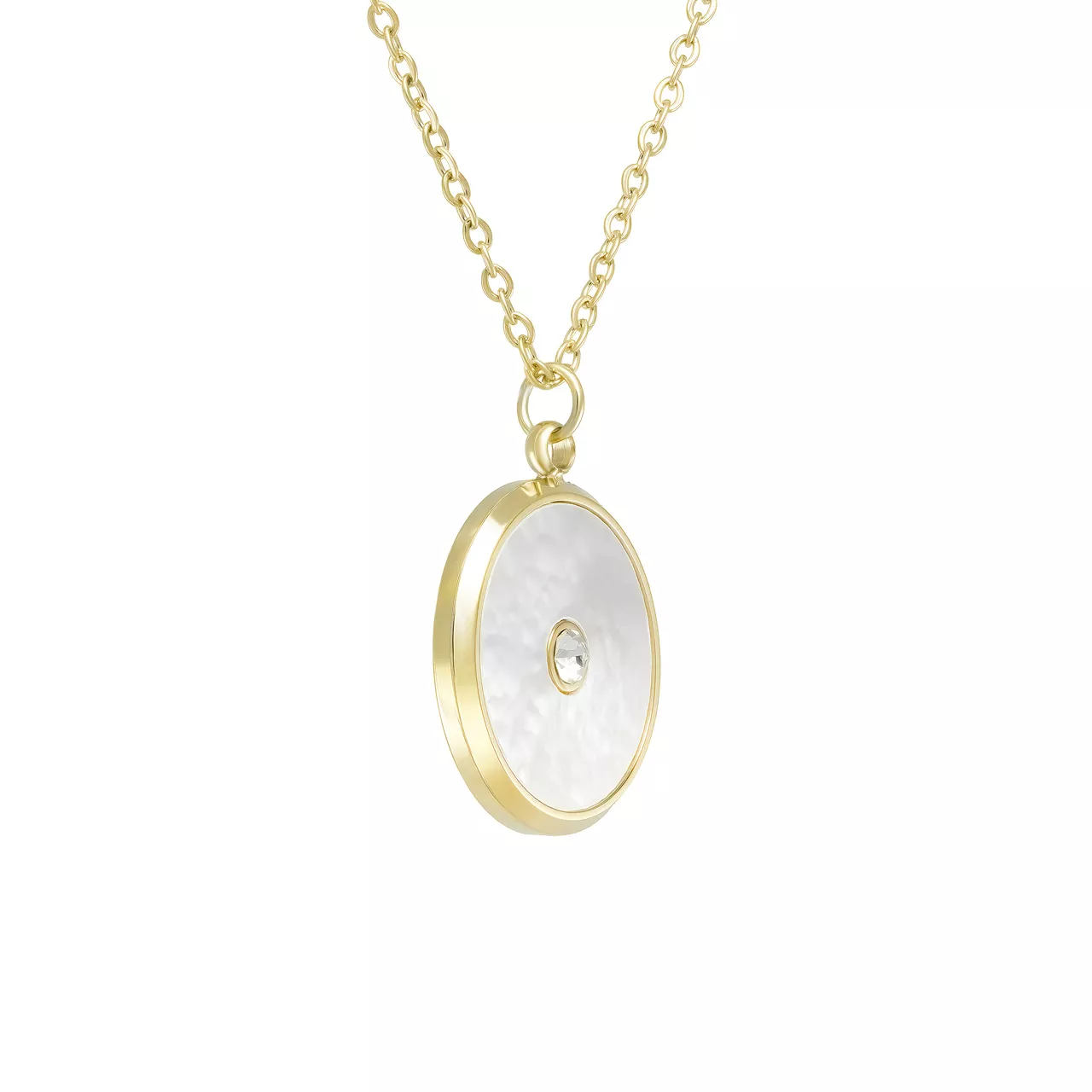 Колье "Pearl" с перламутром и фианитами