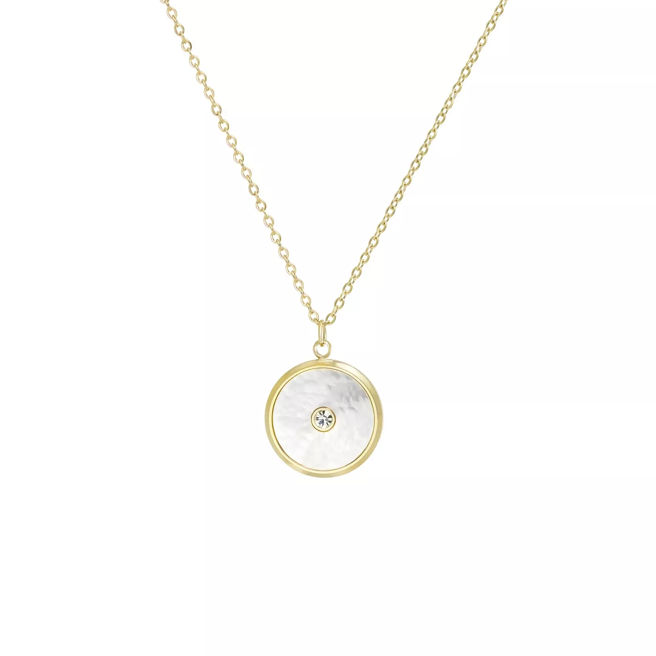 Колье "Pearl" с перламутром и фианитами