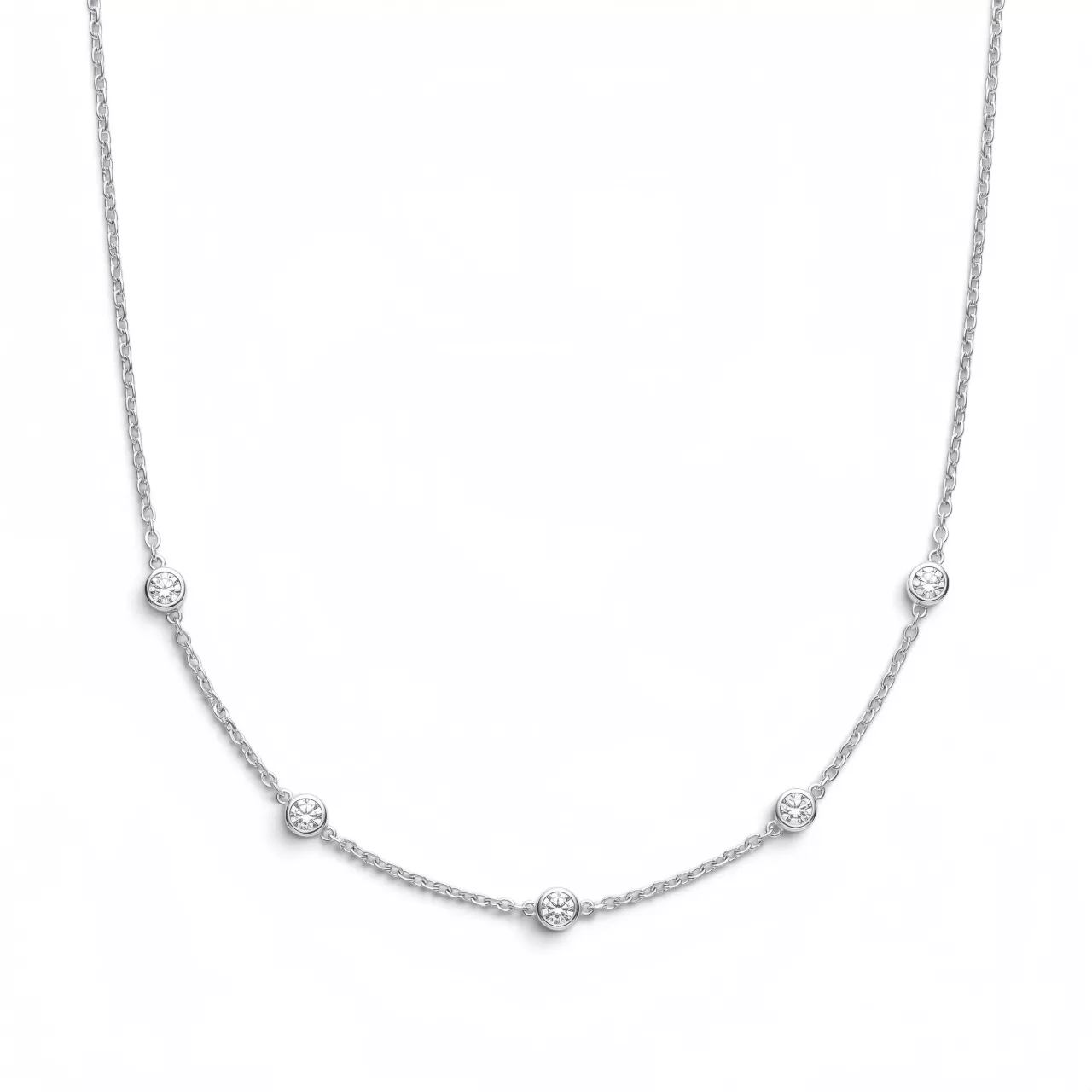 Золотое колье-чокер с диаллантами 0.5ct