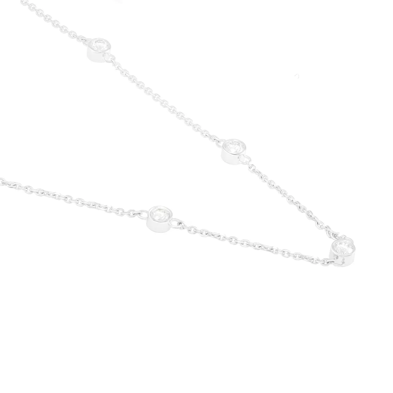 Золотое колье-чокер с диаллантами 0.5ct