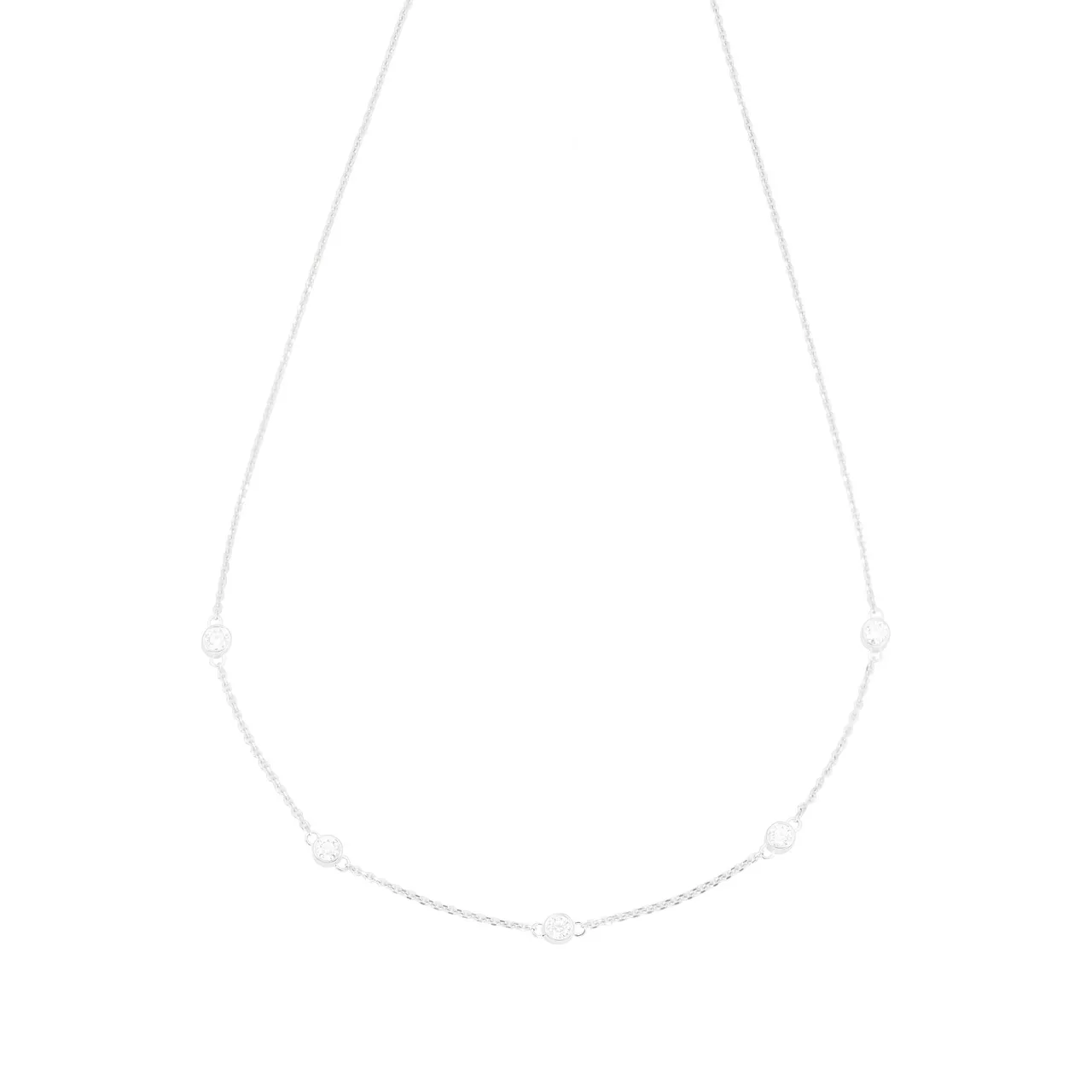Золотое колье-чокер с диаллантами 0.5ct