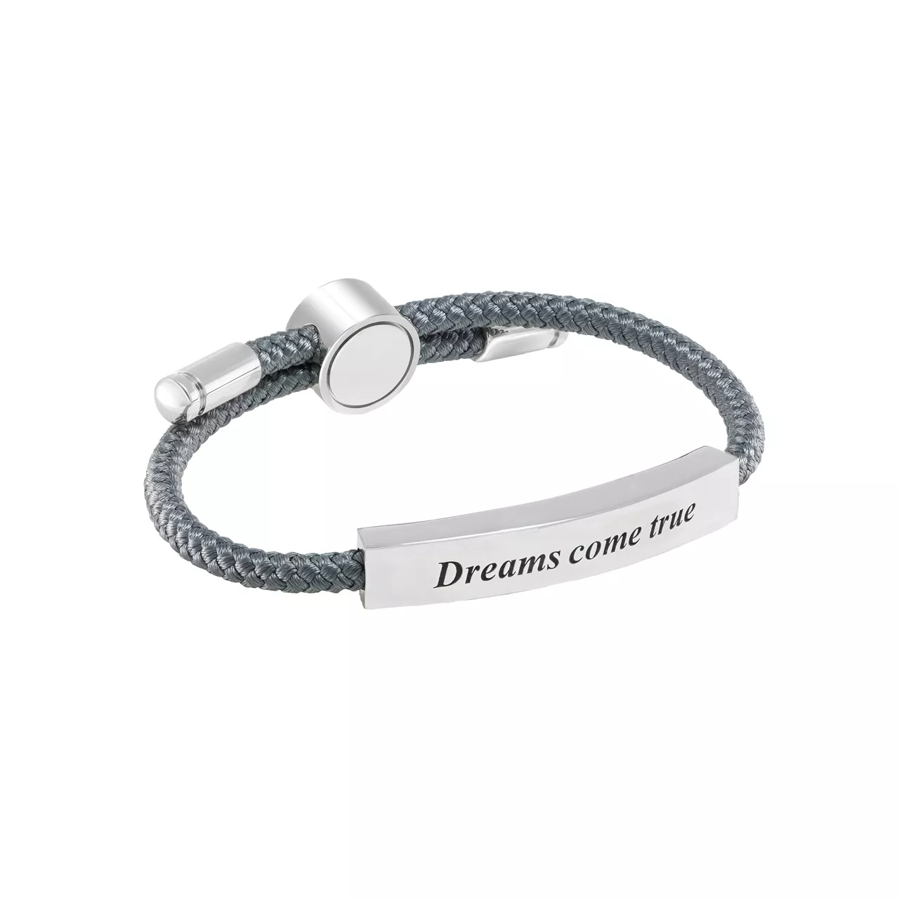 Браслет с гравировкой "Dreams come true"
