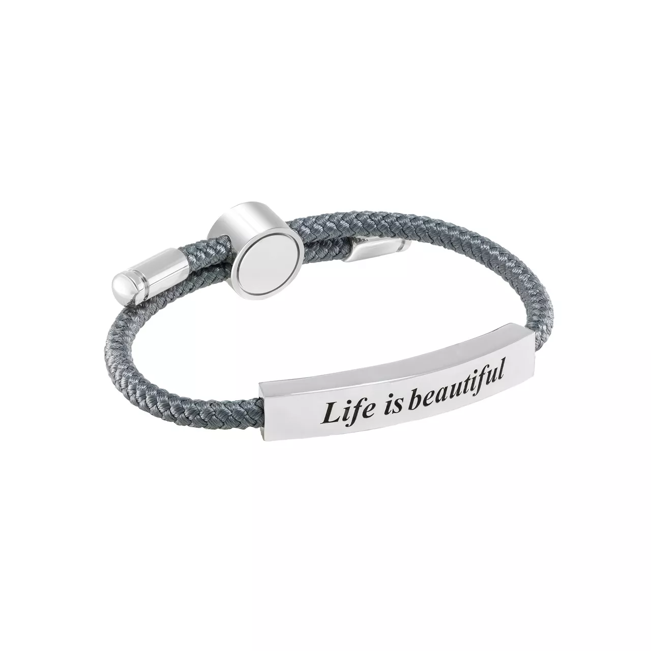 Браслет с гравировкой "Life is beautiful"