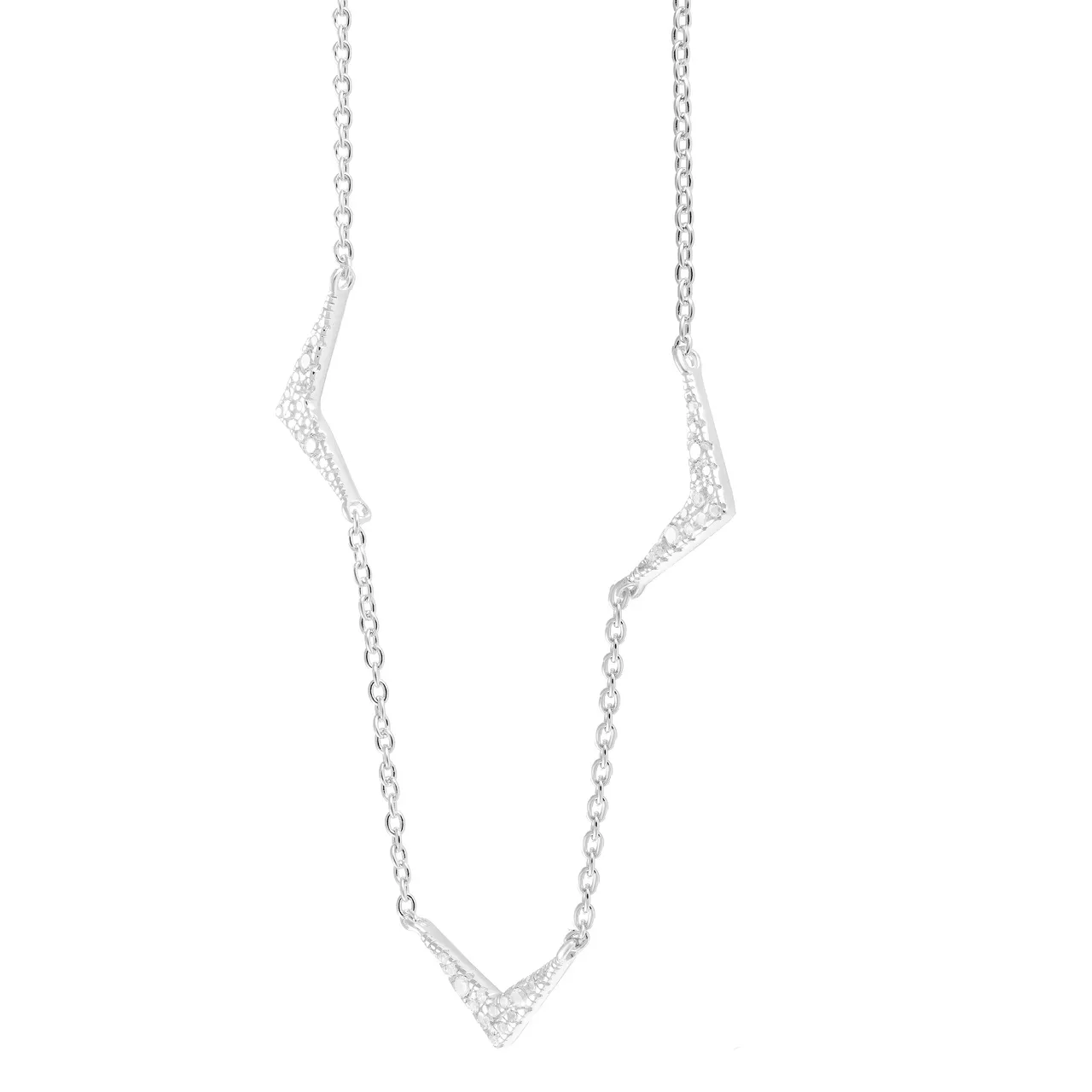 Серебряное колье с фианитами