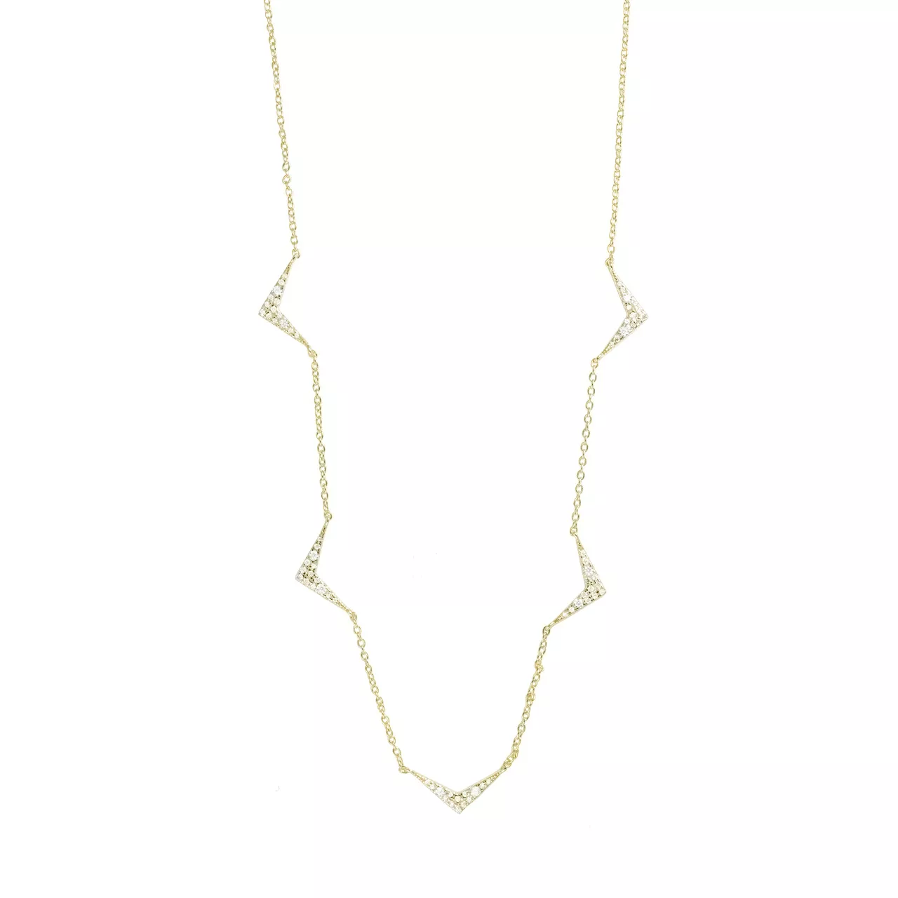 Серебряное колье с фианитами
